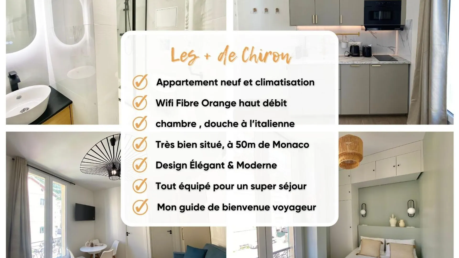 Appartement Moderne Climatise Monaco Vue Mer Cap-d'Ail Apartment