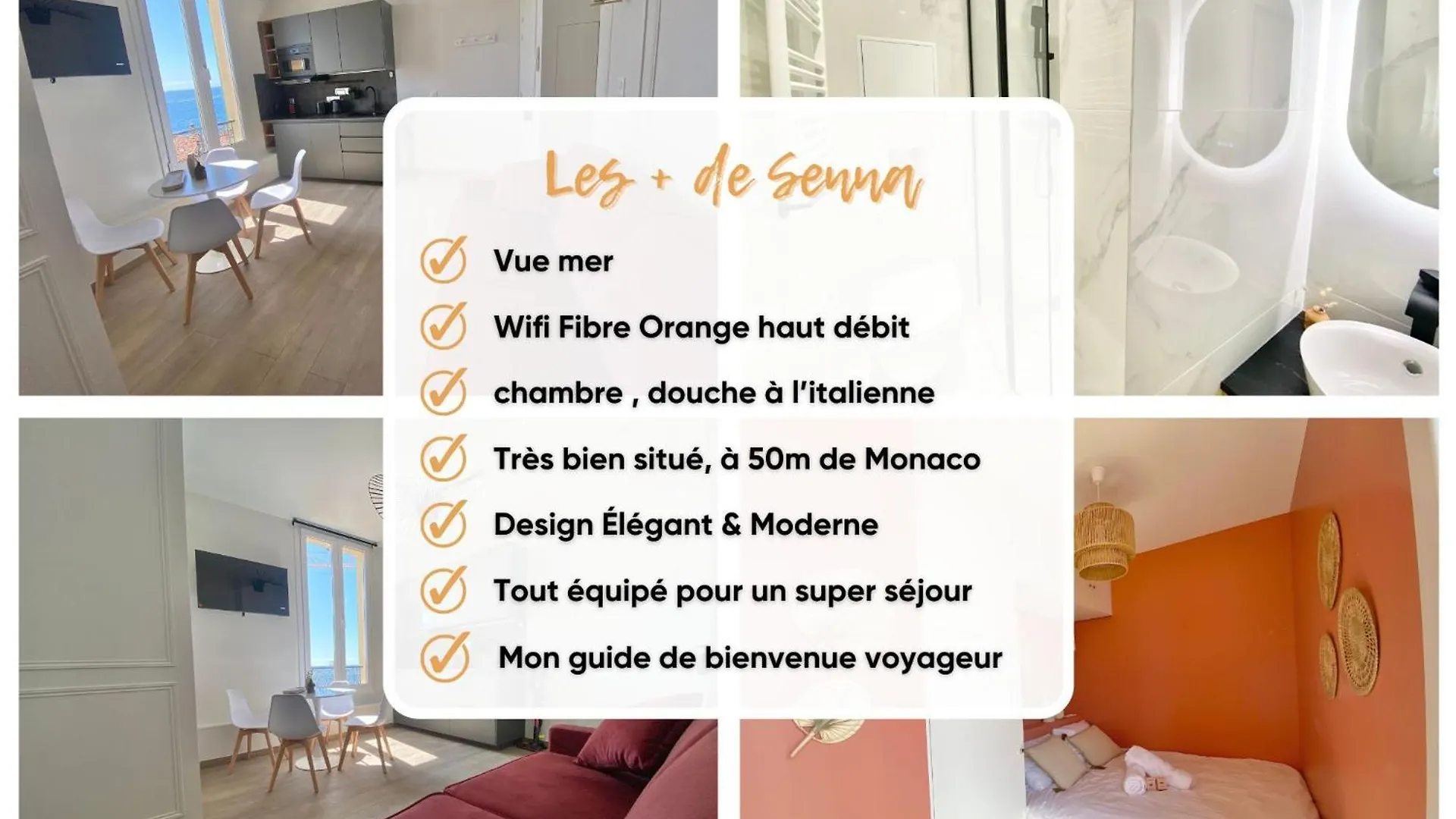 Appartement Moderne Climatise Monaco Vue Mer Cap-d'Ail